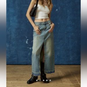 BDG Mandi Denim Maxi Skirt size M